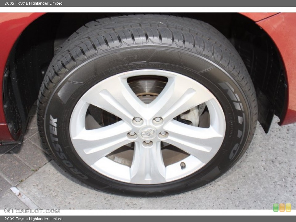 2009 Toyota Highlander Limited Wheel and Tire Photo #77728069