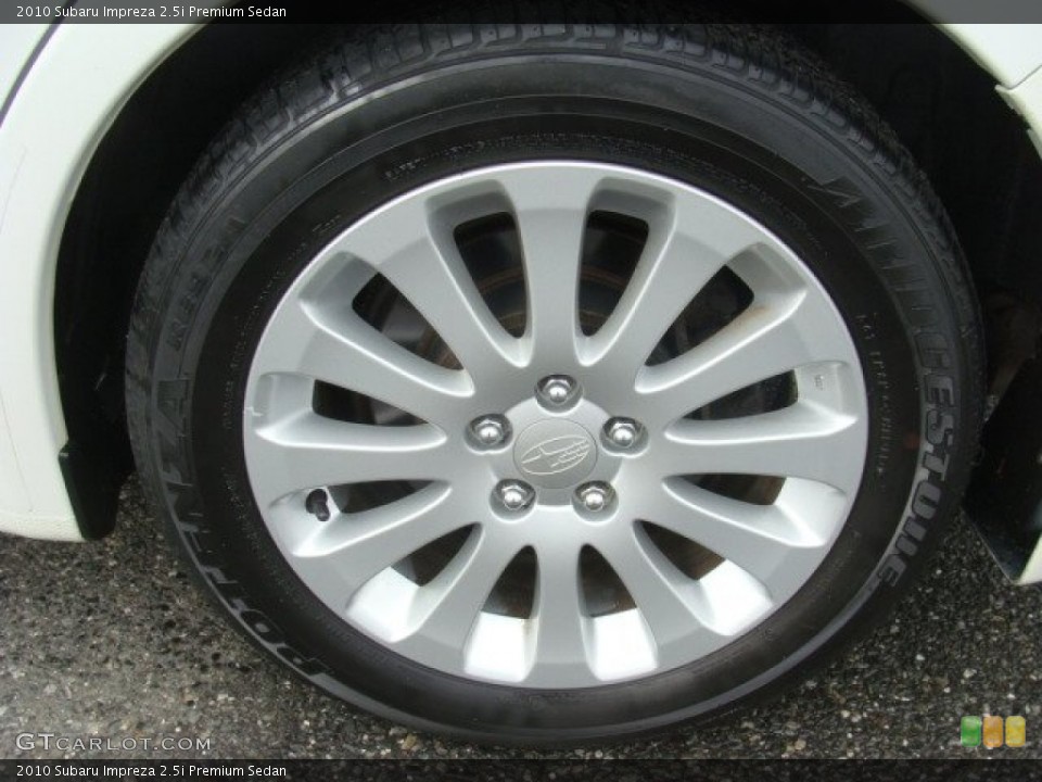 2010 Subaru Impreza 2.5i Premium Sedan Wheel and Tire Photo #77735718