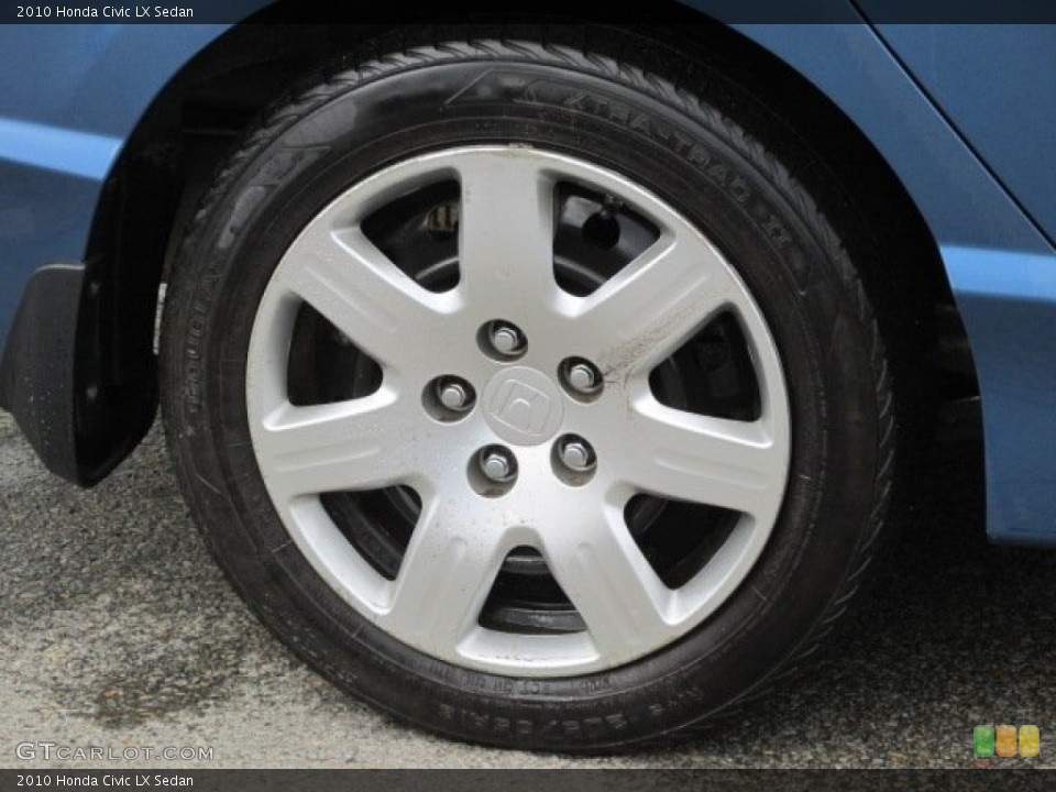 2010 Honda Civic LX Sedan Wheel and Tire Photo #77751235