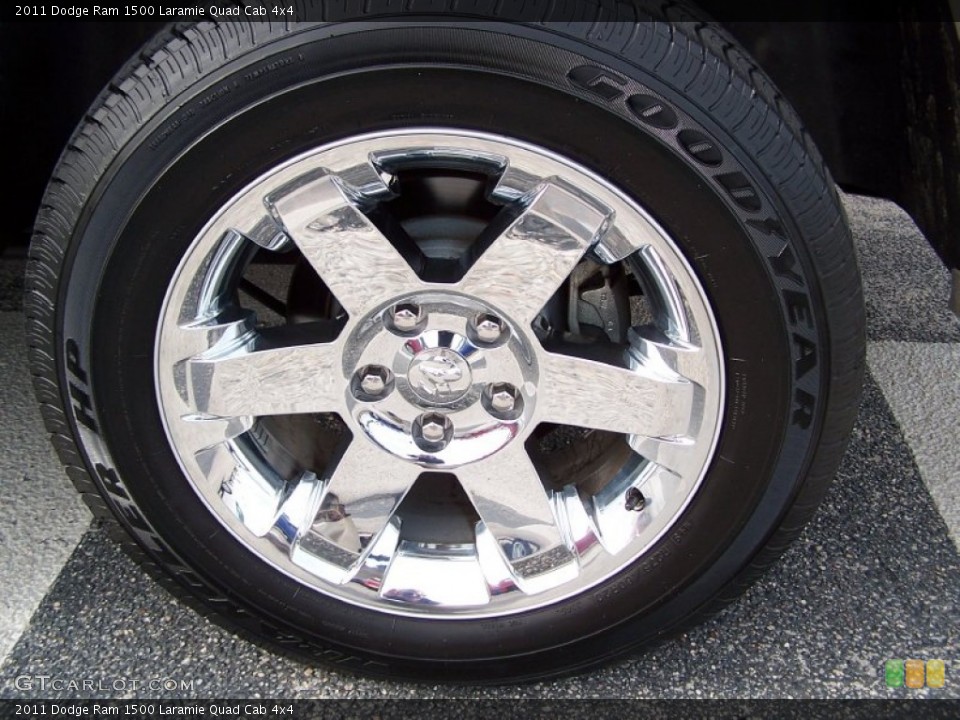 2011 Dodge Ram 1500 Laramie Quad Cab 4x4 Wheel and Tire Photo #77752316