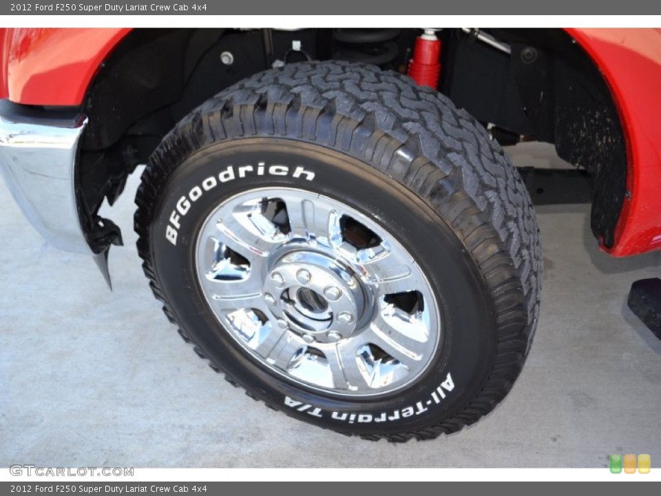 2012 Ford F250 Super Duty Lariat Crew Cab 4x4 Wheel and Tire Photo #77753745