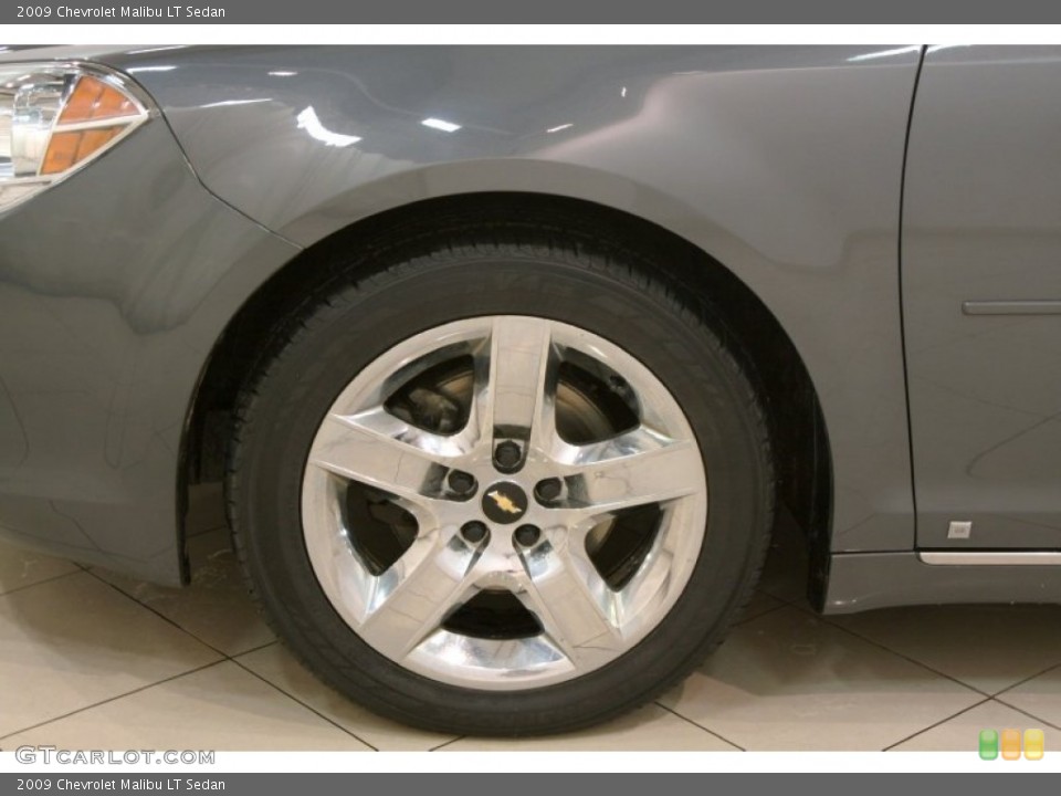2009 Chevrolet Malibu LT Sedan Wheel and Tire Photo #77755324