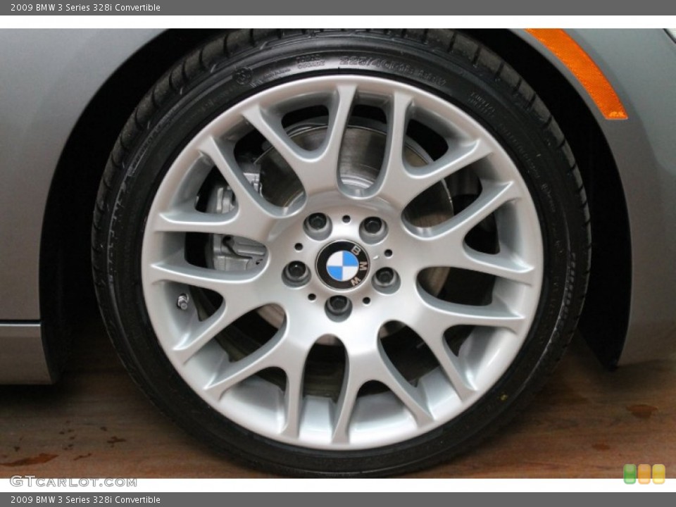 2009 BMW 3 Series 328i Convertible Wheel and Tire Photo #77755696