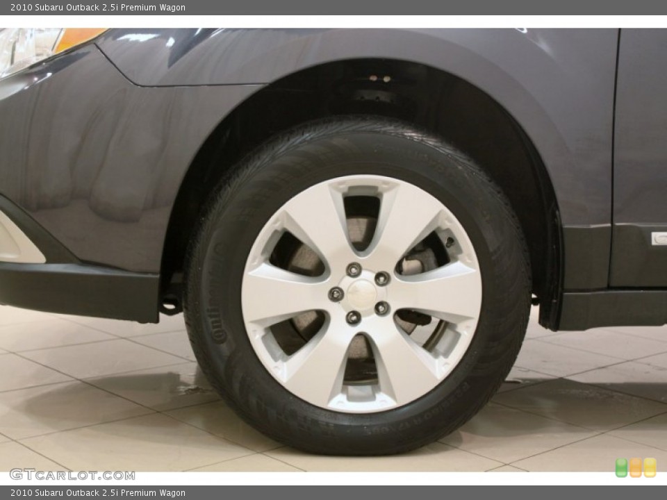 2010 Subaru Outback 2.5i Premium Wagon Wheel and Tire Photo #77756763