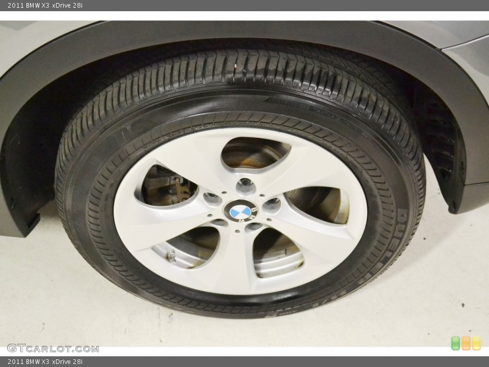 2011 BMW X3 xDrive 28i Wheel and Tire Photo #77759799