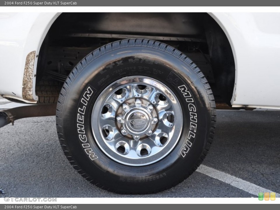 2004 Ford F250 Super Duty XLT SuperCab Wheel and Tire Photo #77760066