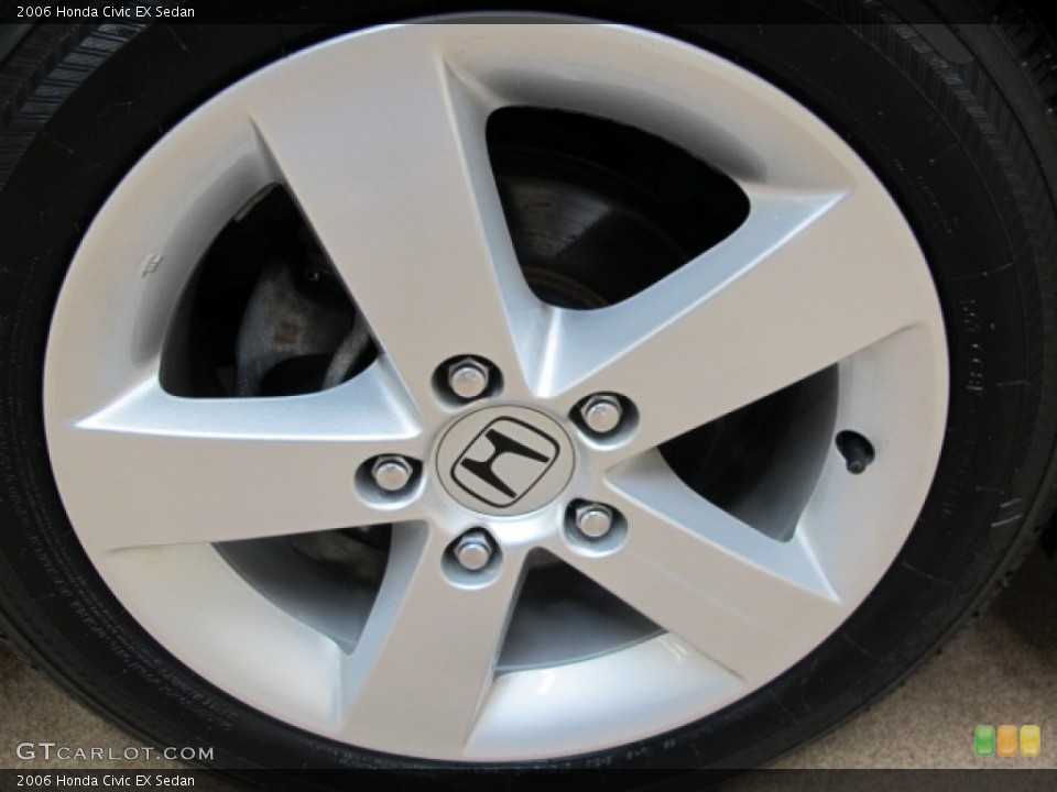 2006 Honda Civic EX Sedan Wheel and Tire Photo #77766422