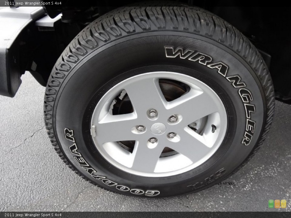 2011 Jeep Wrangler Sport S 4x4 Wheel and Tire Photo #77773792