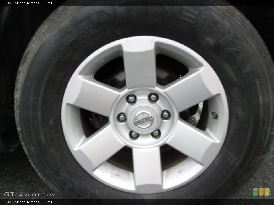 2004 Nissan Armada LE 4x4 Wheel and Tire Photo #77787893