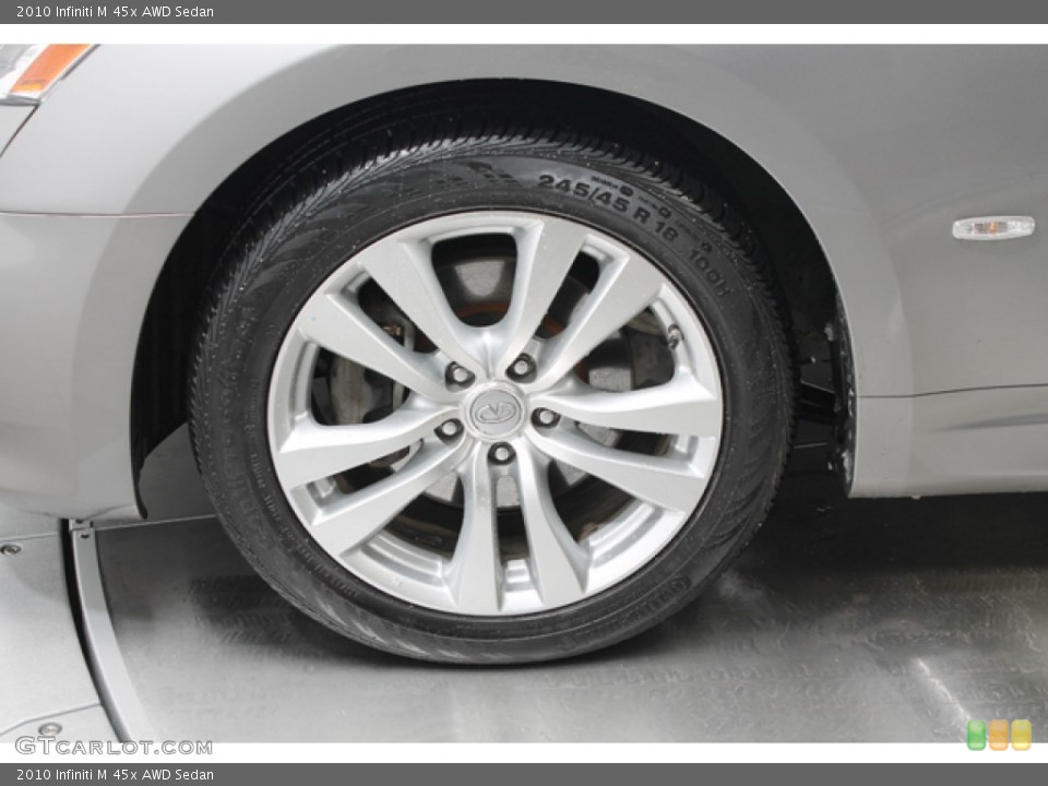2010 Infiniti M 45x AWD Sedan Wheel and Tire Photo #77794451