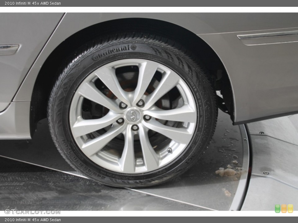 2010 Infiniti M 45x AWD Sedan Wheel and Tire Photo #77794499