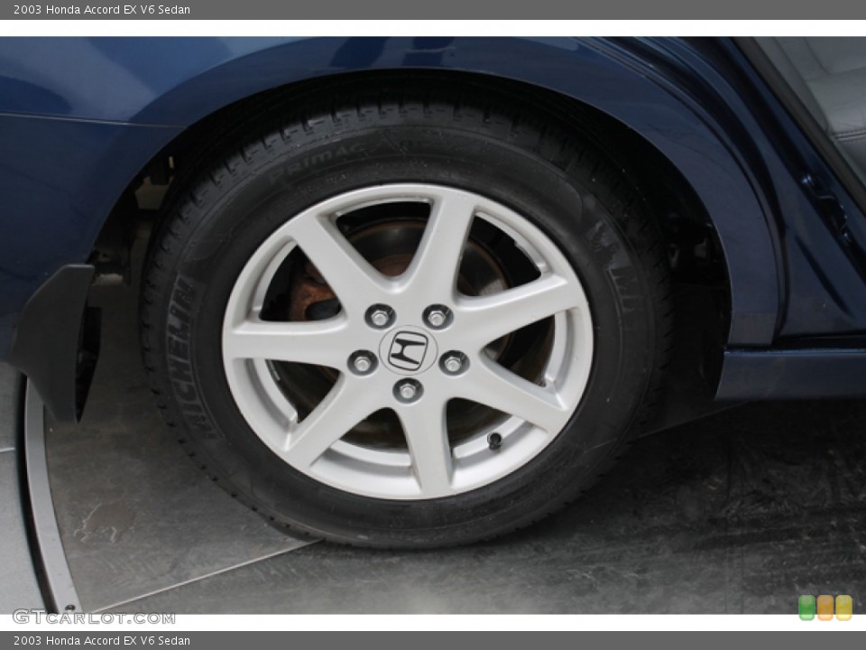 2003 Honda Accord EX V6 Sedan Wheel and Tire Photo #77795284