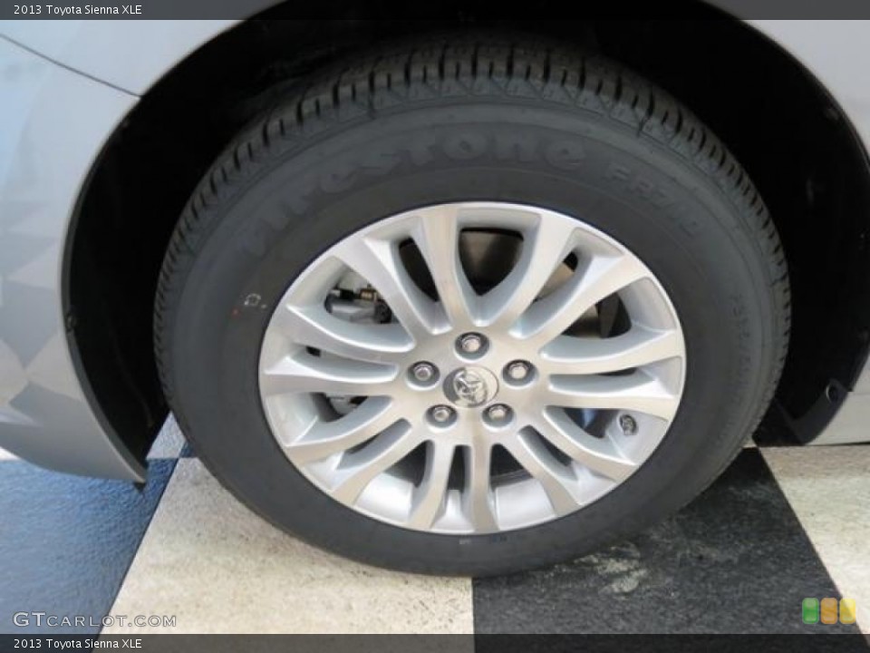 2013 Toyota Sienna XLE Wheel and Tire Photo #77797487