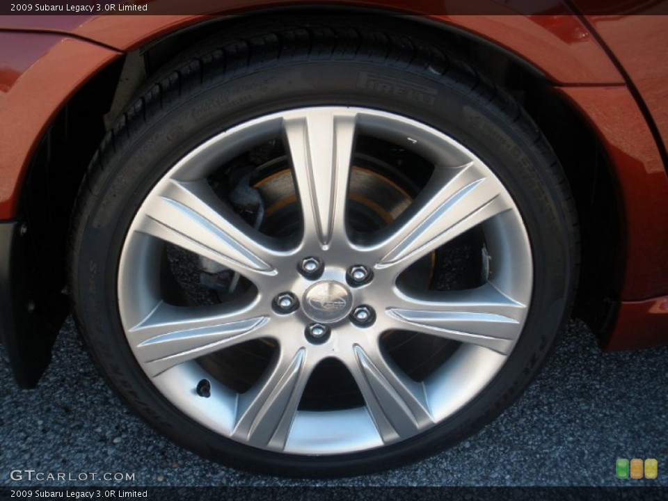 2009 Subaru Legacy 3.0R Limited Wheel and Tire Photo #77797552