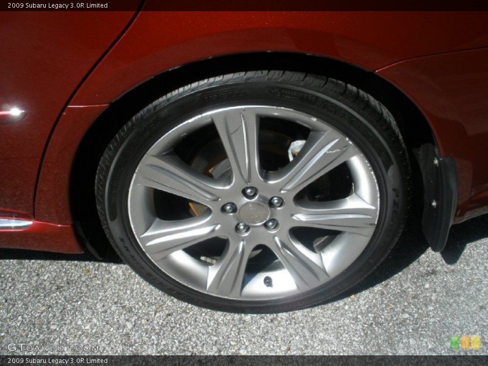 2009 Subaru Legacy 3.0R Limited Wheel and Tire Photo #77797583
