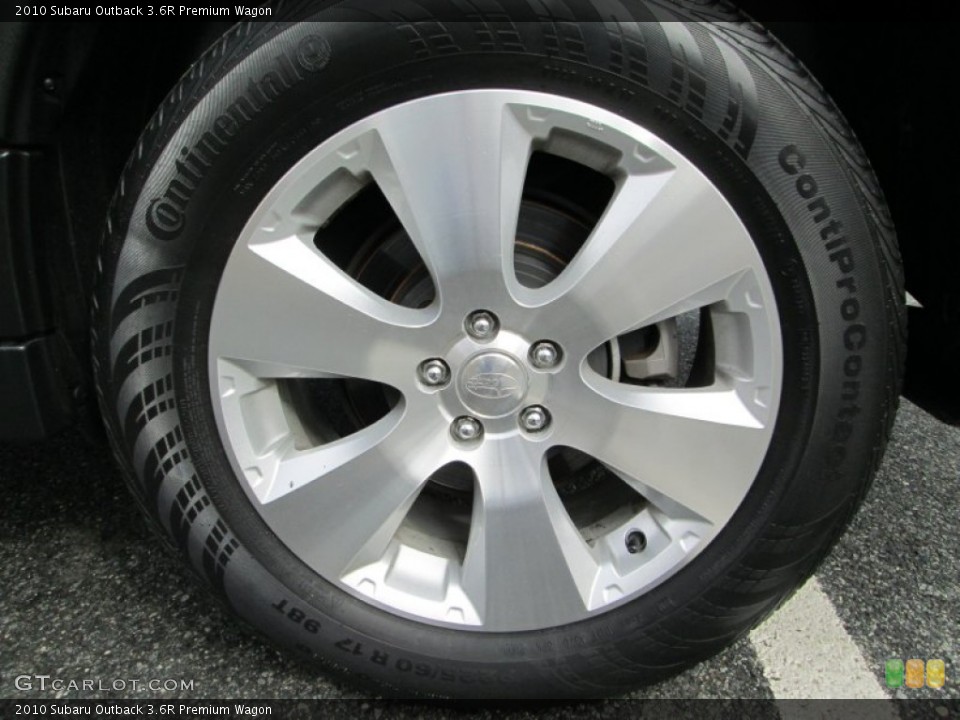 2010 Subaru Outback 3.6R Premium Wagon Wheel and Tire Photo #77799178