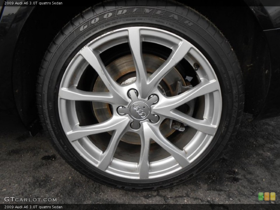 2009 Audi A6 3.0T quattro Sedan Wheel and Tire Photo #77806673