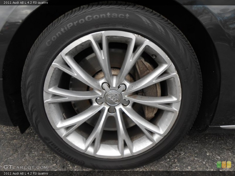 2011 Audi A8 L 4.2 FSI quattro Wheel and Tire Photo #77807218
