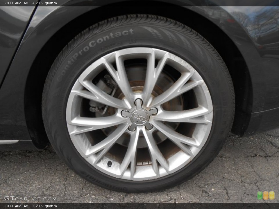 2011 Audi A8 L 4.2 FSI quattro Wheel and Tire Photo #77807235