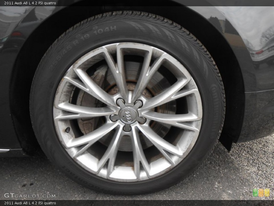 2011 Audi A8 L 4.2 FSI quattro Wheel and Tire Photo #77807275
