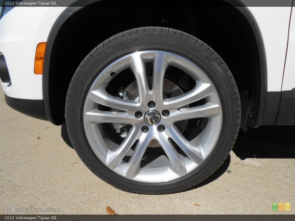 2013 Volkswagen Tiguan SEL Wheel and Tire Photo #77826763