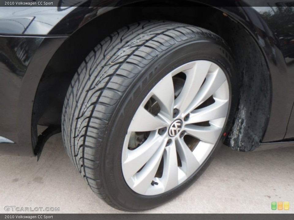 2010 Volkswagen CC Sport Wheel and Tire Photo #77827092