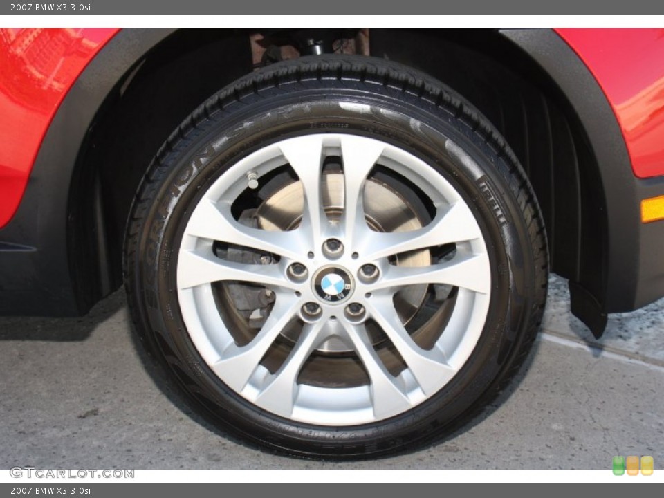 2007 BMW X3 3.0si Wheel and Tire Photo #77830462