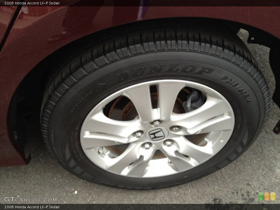2008 Honda Accord LX-P Sedan Wheel and Tire Photo #77843660