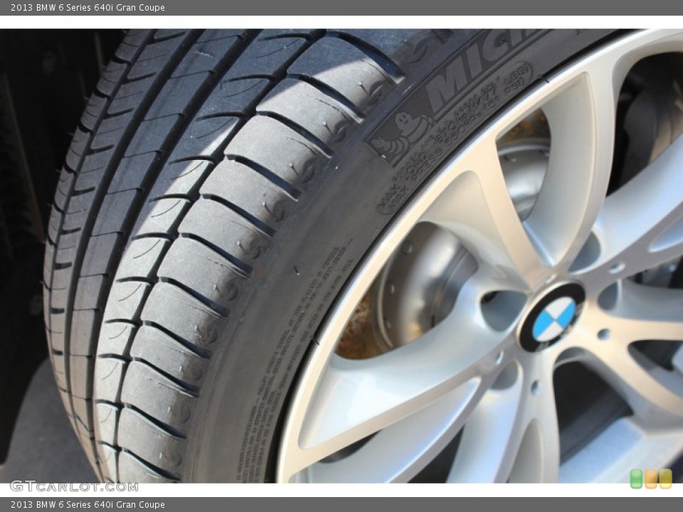 2013 BMW 6 Series 640i Gran Coupe Wheel and Tire Photo #77850752