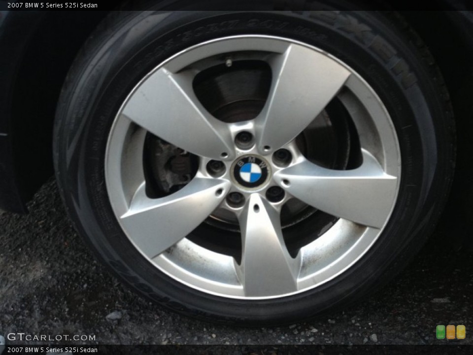 2007 BMW 5 Series 525i Sedan Wheel and Tire Photo #77858712