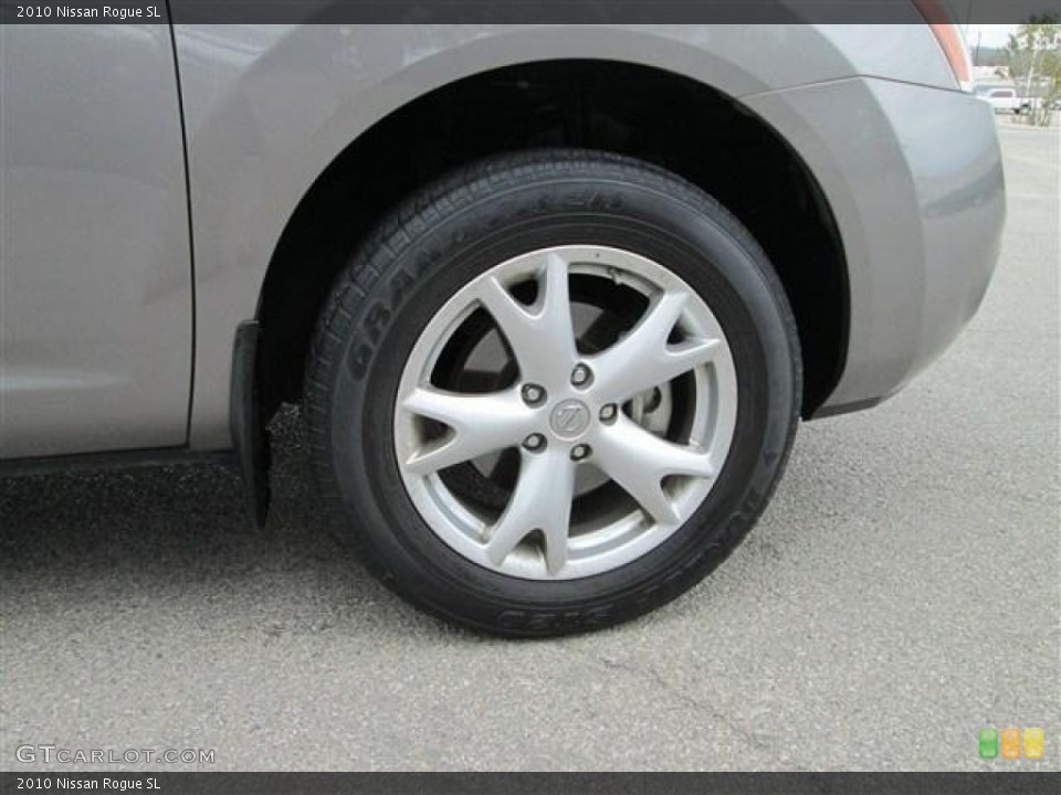 2010 Nissan Rogue SL Wheel and Tire Photo #77860866