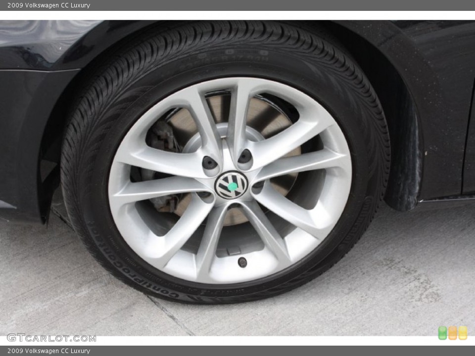 2009 Volkswagen CC Luxury Wheel and Tire Photo #77868226