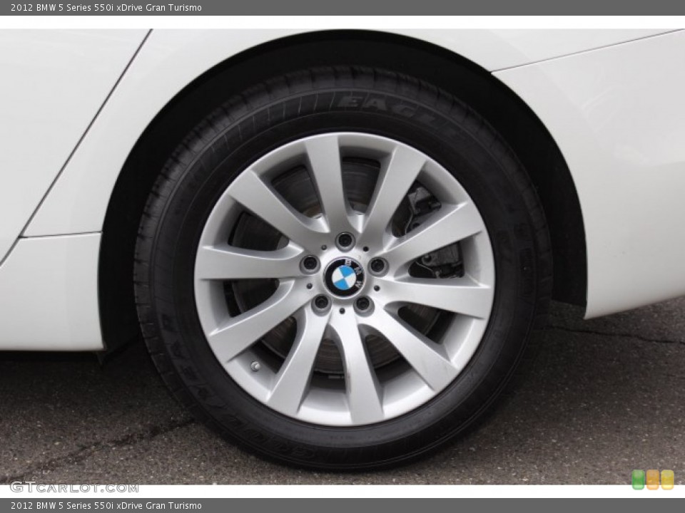 2012 BMW 5 Series 550i xDrive Gran Turismo Wheel and Tire Photo #77870237