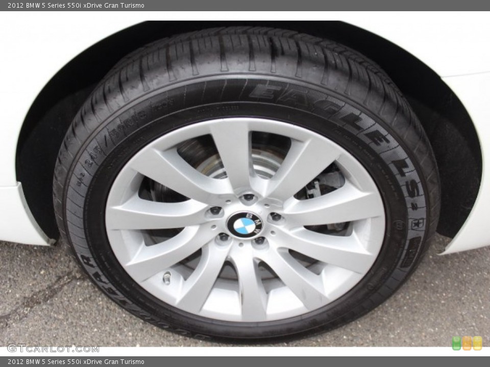 2012 BMW 5 Series 550i xDrive Gran Turismo Wheel and Tire Photo #77870262