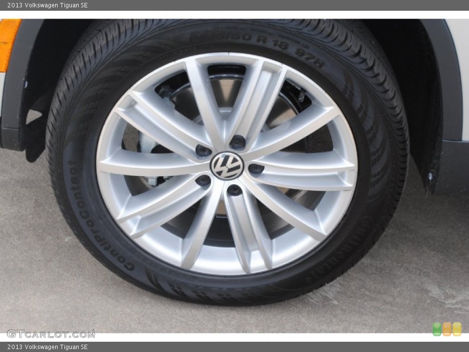 2013 Volkswagen Tiguan SE Wheel and Tire Photo #77871697