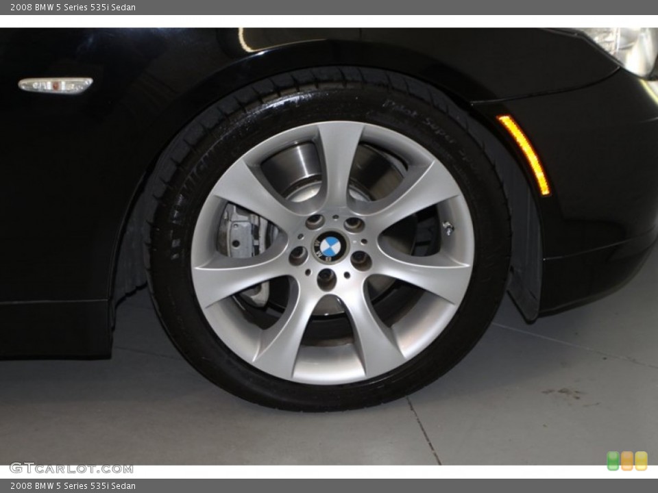 2008 BMW 5 Series 535i Sedan Wheel and Tire Photo #77872986
