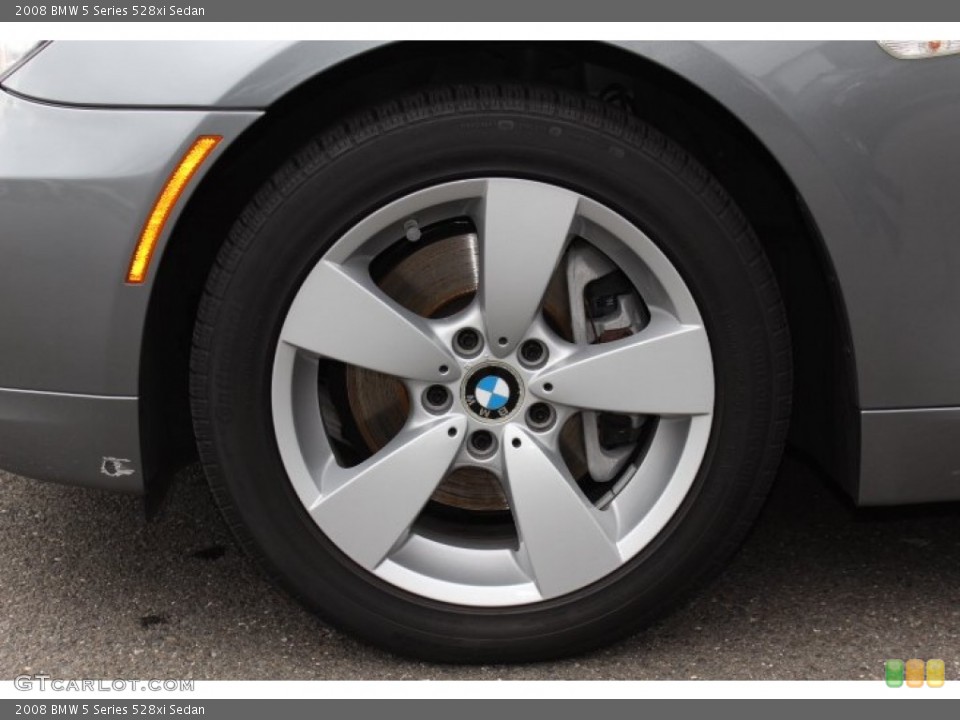 2008 BMW 5 Series 528xi Sedan Wheel and Tire Photo #77873305