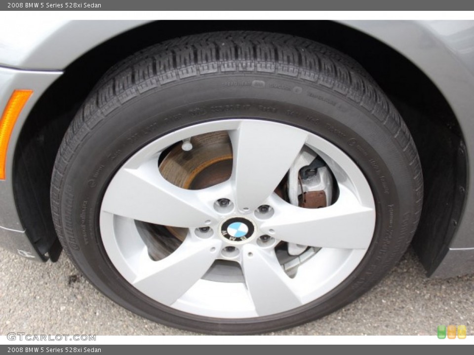 2008 BMW 5 Series 528xi Sedan Wheel and Tire Photo #77873321