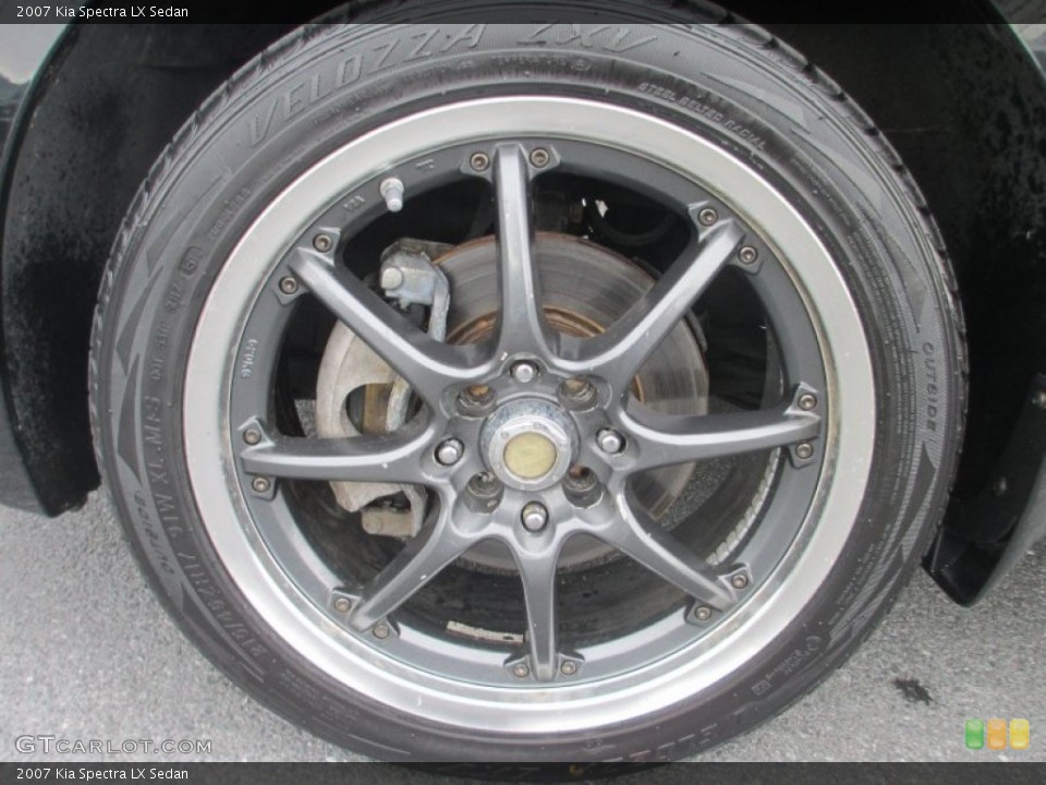2007 Kia Spectra Custom Wheel and Tire Photo #77877057
