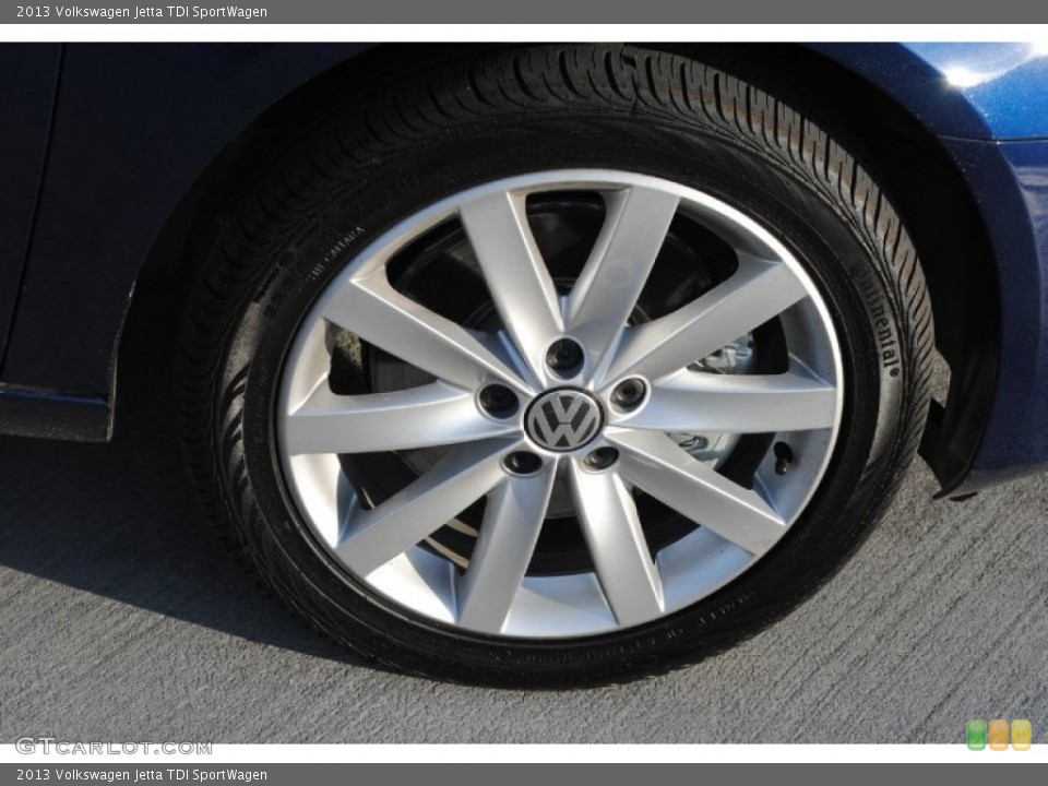 2013 Volkswagen Jetta TDI SportWagen Wheel and Tire Photo #77878011
