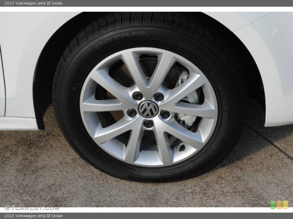 2013 Volkswagen Jetta SE Sedan Wheel and Tire Photo #77878548