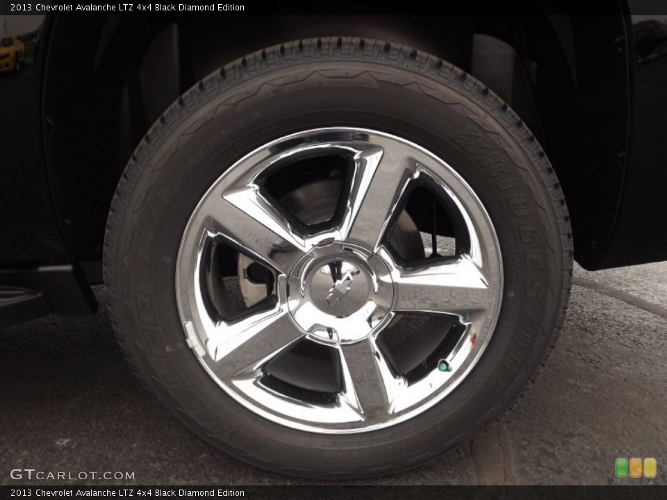 2013 Chevrolet Avalanche LTZ 4x4 Black Diamond Edition Wheel and Tire Photo #77887243