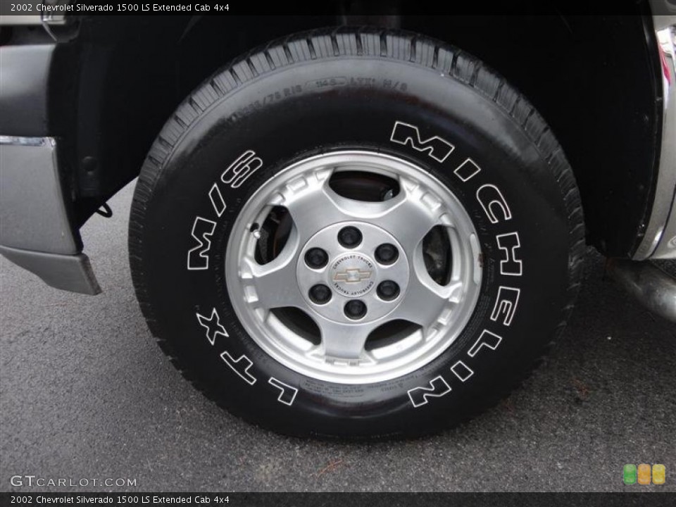 2002 Chevrolet Silverado 1500 LS Extended Cab 4x4 Wheel and Tire Photo #77889870