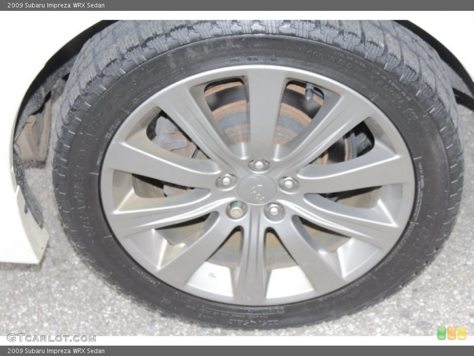 2009 Subaru Impreza WRX Sedan Wheel and Tire Photo #77895898