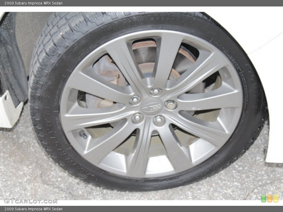 2009 Subaru Impreza WRX Sedan Wheel and Tire Photo #77895919