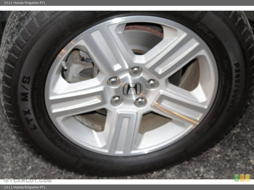 2011 Honda Ridgeline RTL Wheel and Tire Photo #77900353