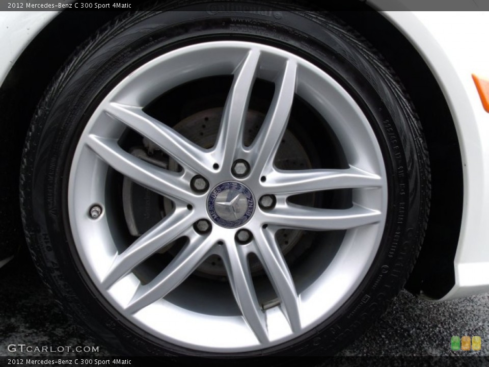 2012 Mercedes-Benz C 300 Sport 4Matic Wheel and Tire Photo #77900536