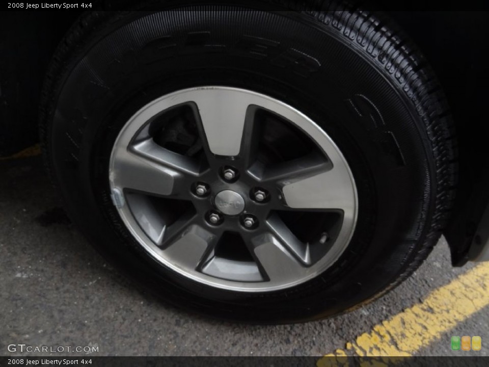 2008 Jeep Liberty Sport 4x4 Wheel and Tire Photo #77901190