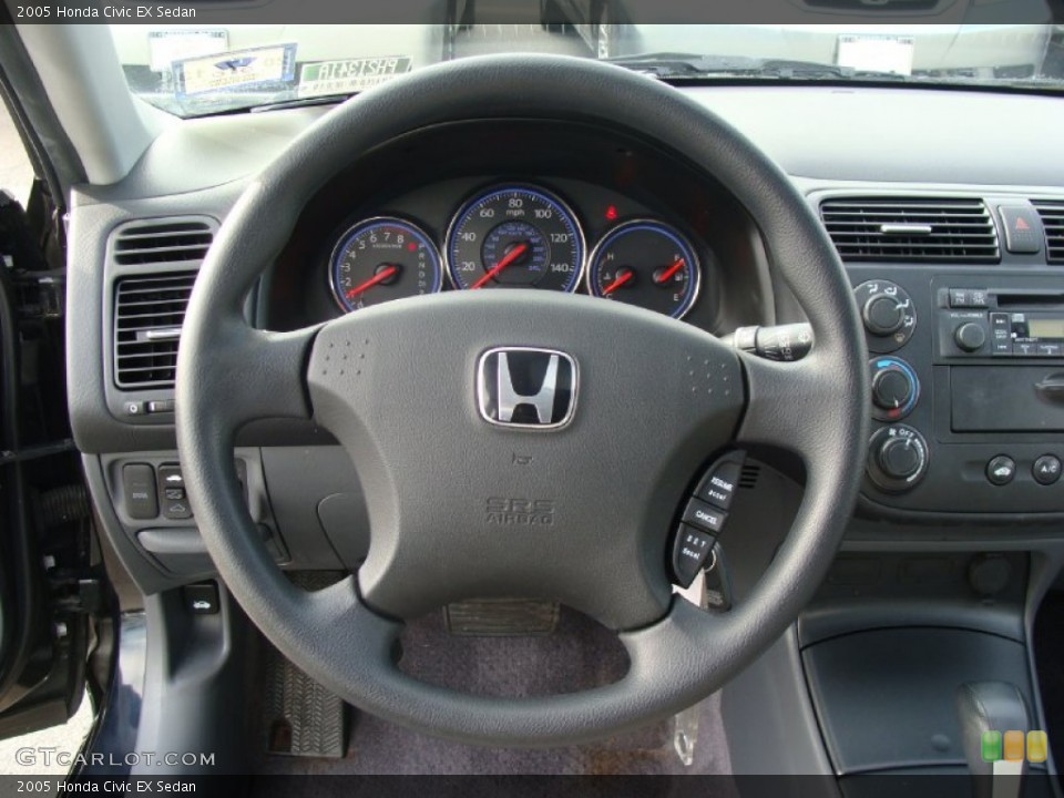 2005 Honda Civic EX Sedan Wheel and Tire Photo #77903941