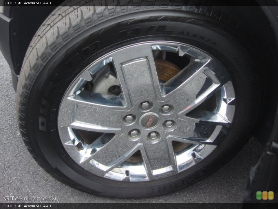 2010 GMC Acadia SLT AWD Wheel and Tire Photo #77906546
